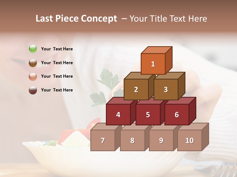 Female Dinner Indoors PowerPoint Template