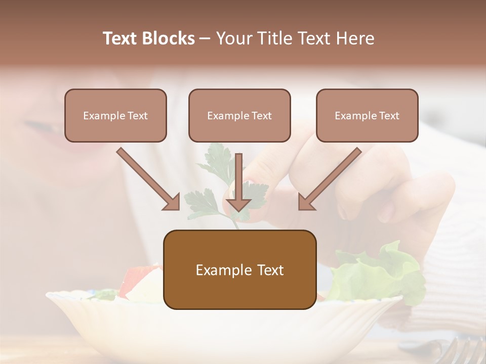 Female Dinner Indoors PowerPoint Template
