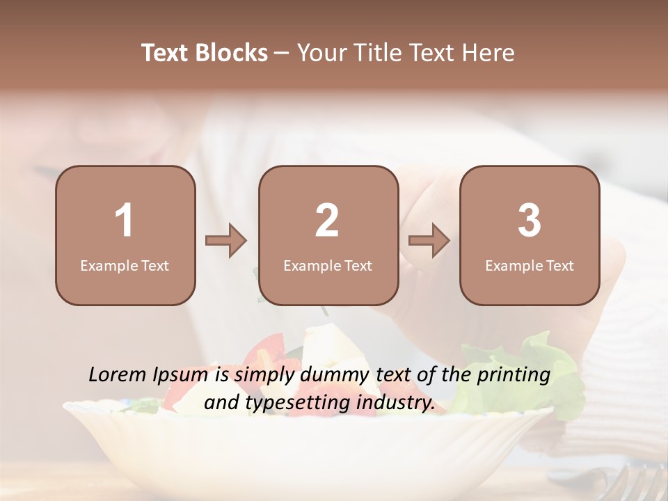 Female Dinner Indoors PowerPoint Template