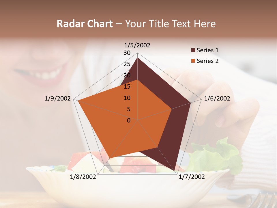Female Dinner Indoors PowerPoint Template