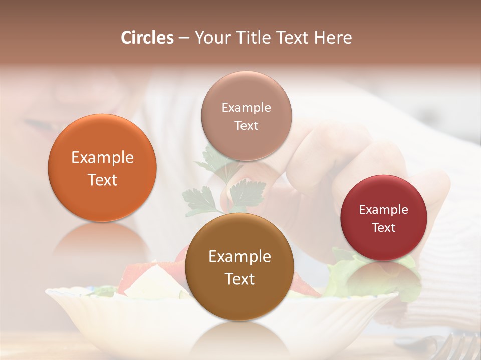 Female Dinner Indoors PowerPoint Template