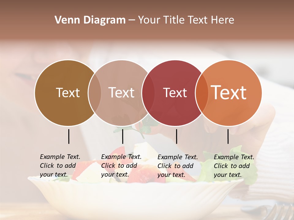 Female Dinner Indoors PowerPoint Template
