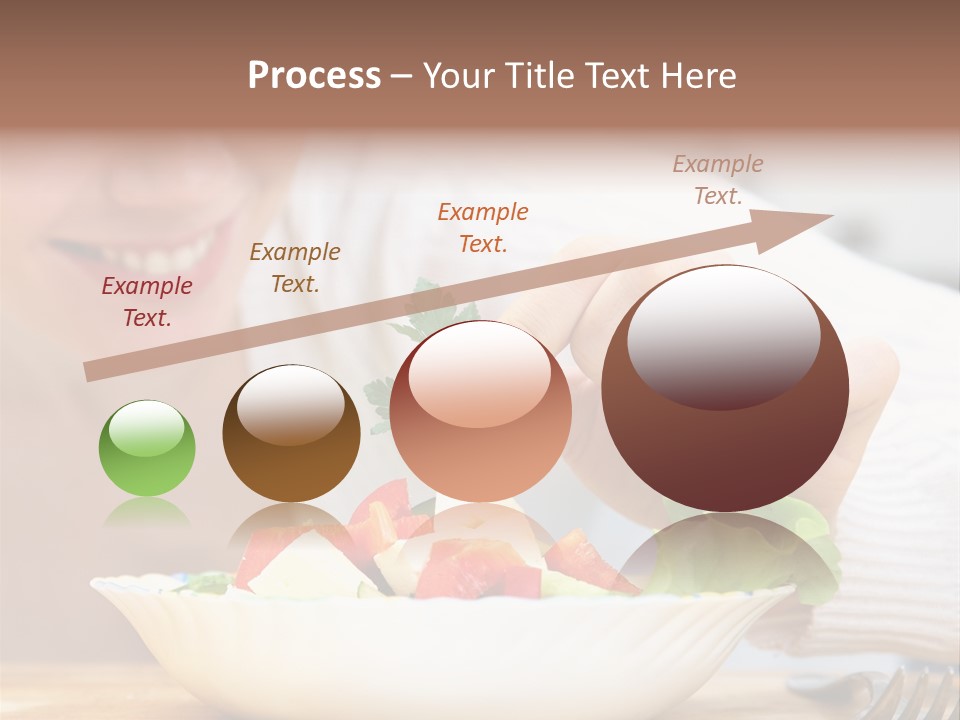 Female Dinner Indoors PowerPoint Template