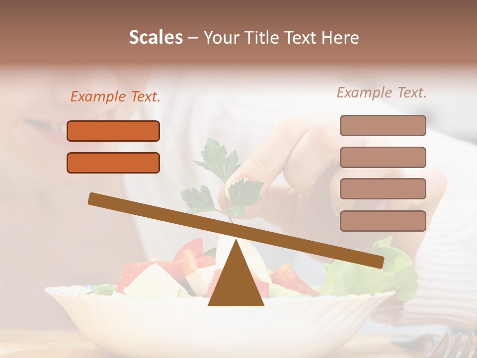 Female Dinner Indoors PowerPoint Template