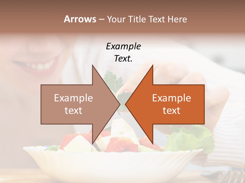 Female Dinner Indoors PowerPoint Template