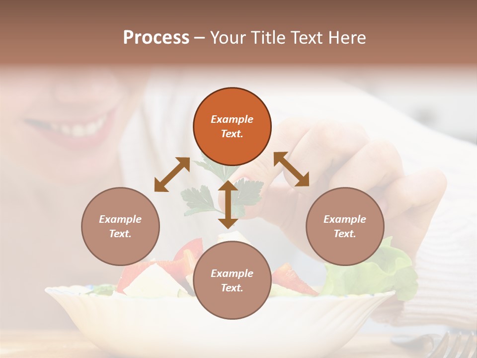 Female Dinner Indoors PowerPoint Template