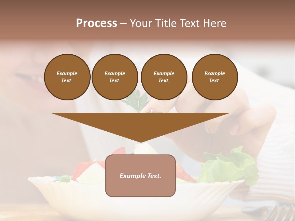 Female Dinner Indoors PowerPoint Template