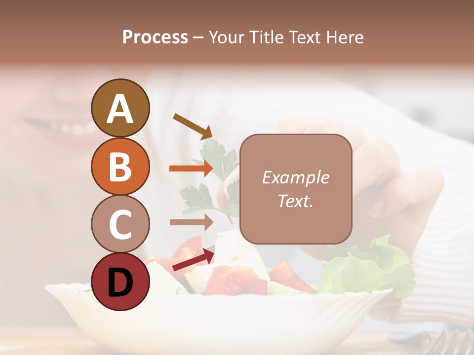 Female Dinner Indoors PowerPoint Template