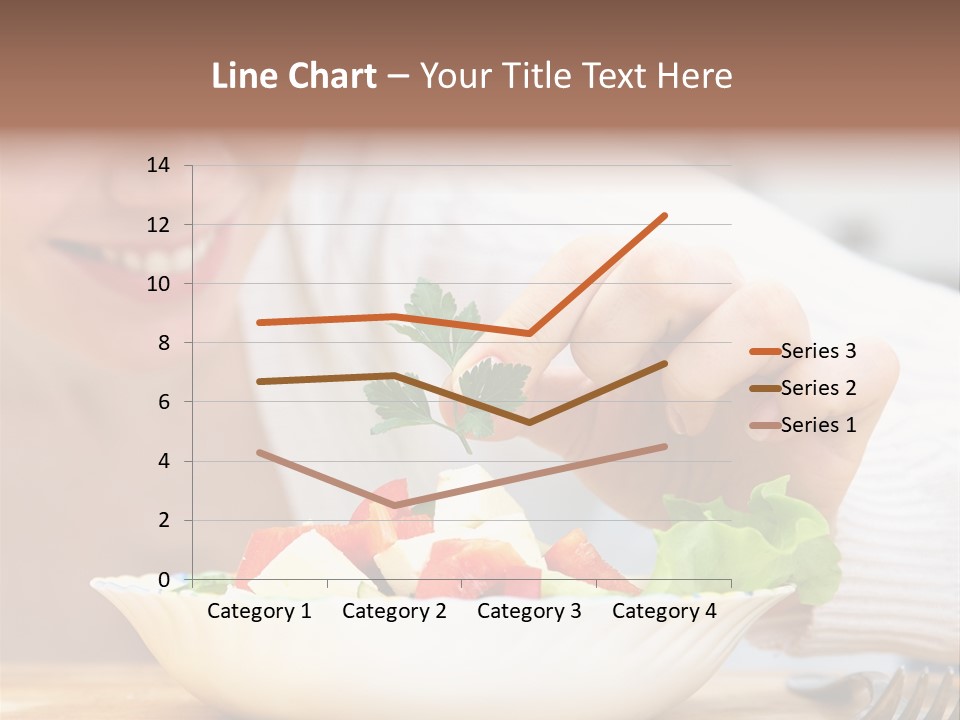 Female Dinner Indoors PowerPoint Template
