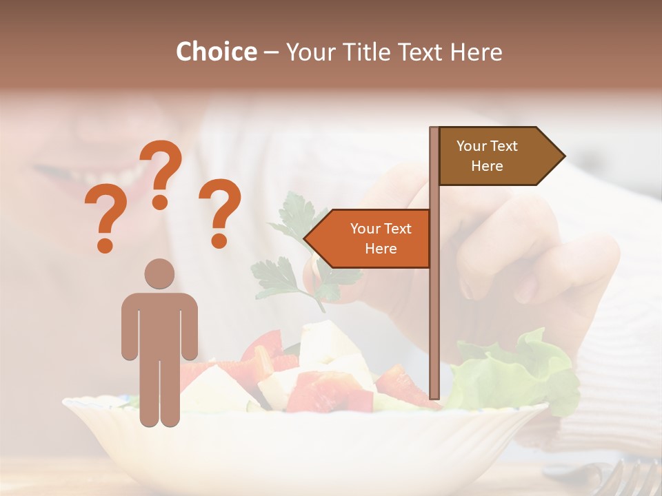 Female Dinner Indoors PowerPoint Template