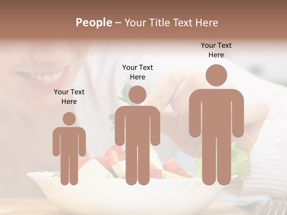 Female Dinner Indoors PowerPoint Template