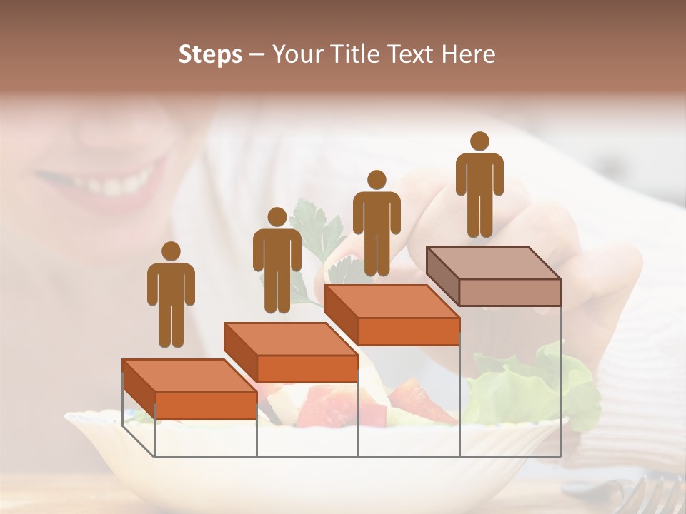 Female Dinner Indoors PowerPoint Template