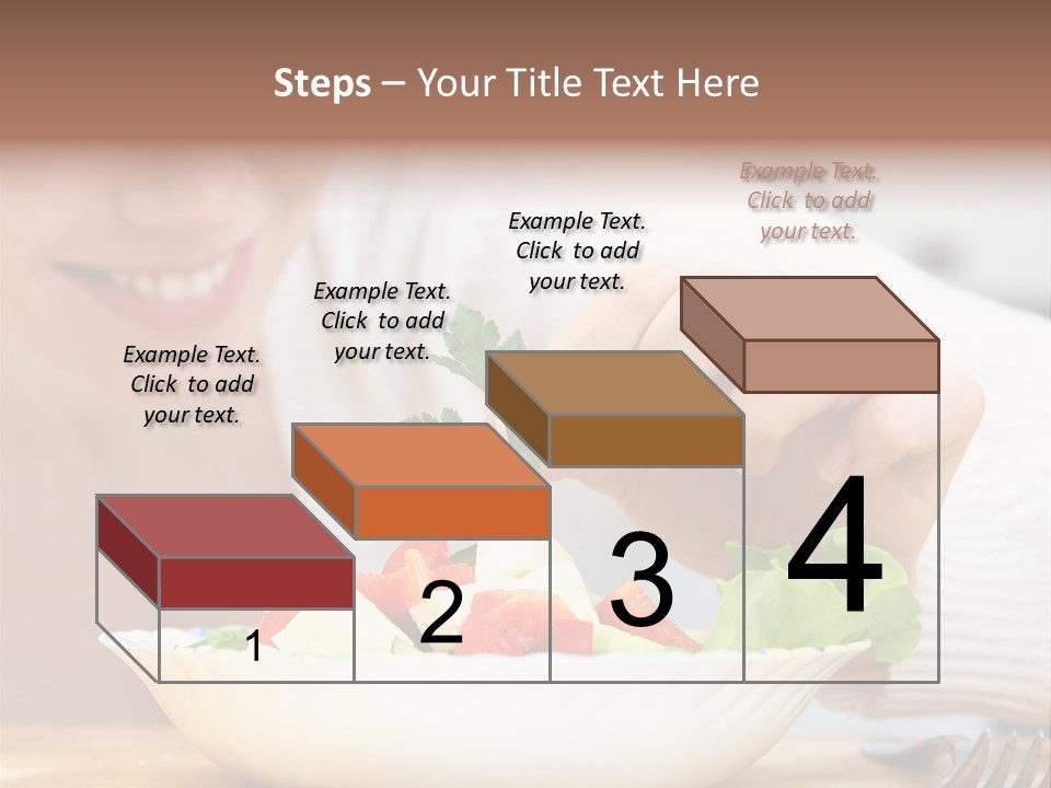 Female Dinner Indoors PowerPoint Template