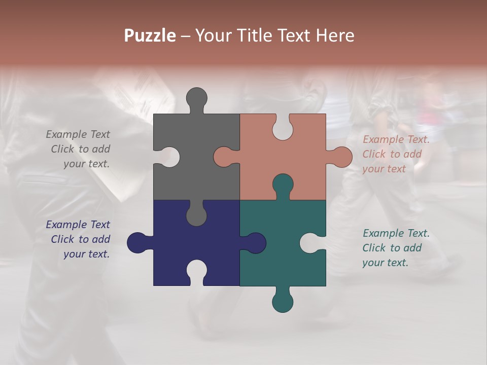 Teamwork Office Toon PowerPoint Template