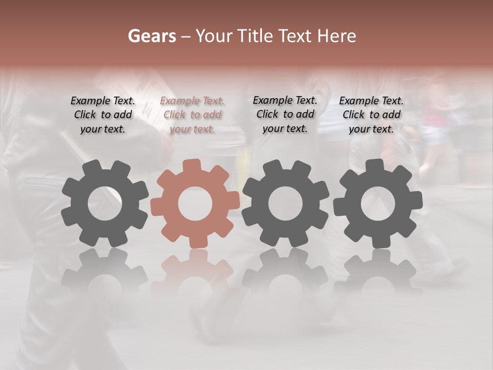 Teamwork Office Toon PowerPoint Template