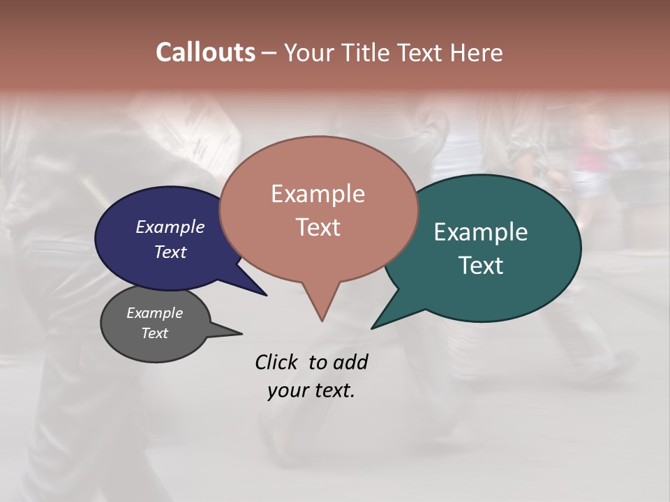 Teamwork Office Toon PowerPoint Template