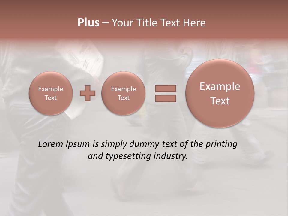Teamwork Office Toon PowerPoint Template