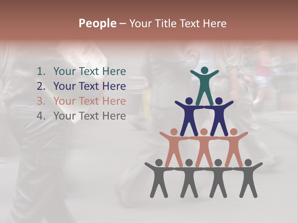 Teamwork Office Toon PowerPoint Template