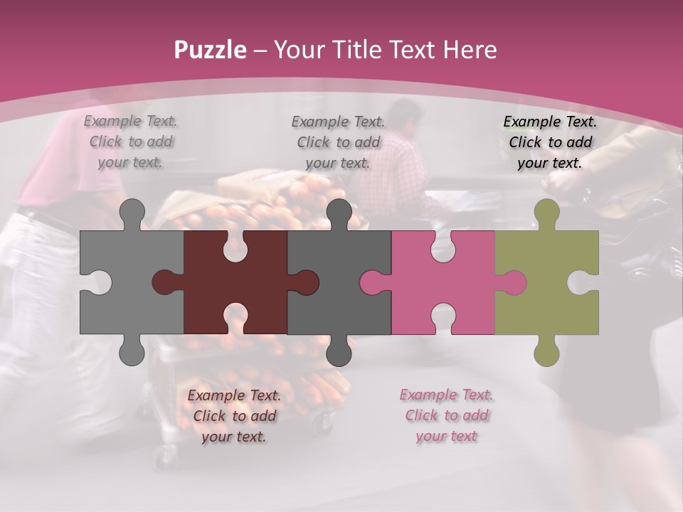 Teamwork Toon Happy PowerPoint Template