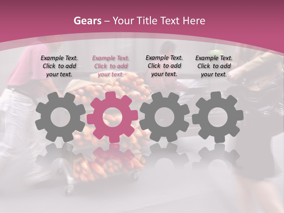 Teamwork Toon Happy PowerPoint Template