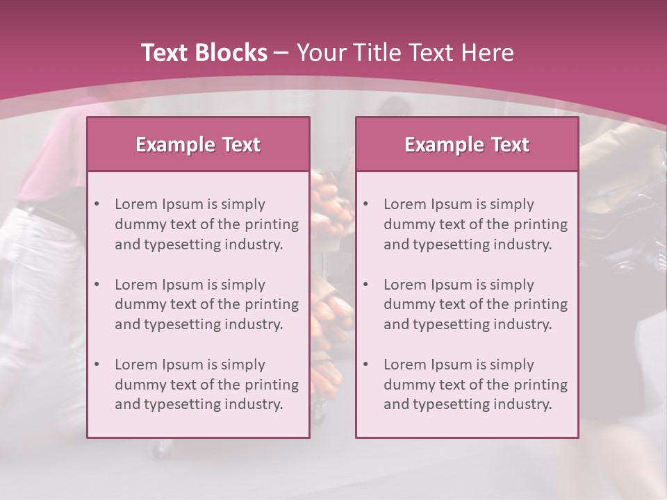 Teamwork Toon Happy PowerPoint Template
