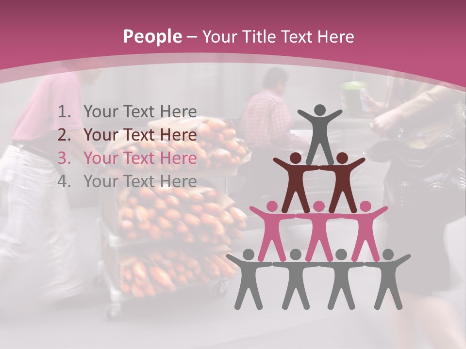 Teamwork Toon Happy PowerPoint Template