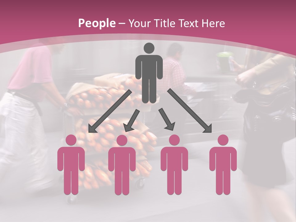 Teamwork Toon Happy PowerPoint Template