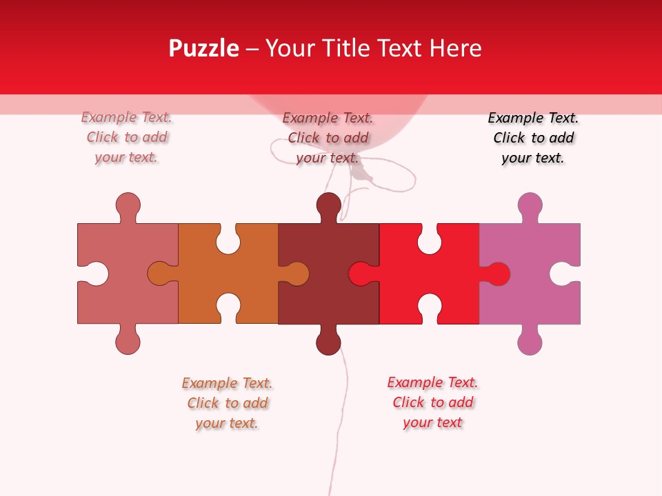 Float Heart Flying PowerPoint Template