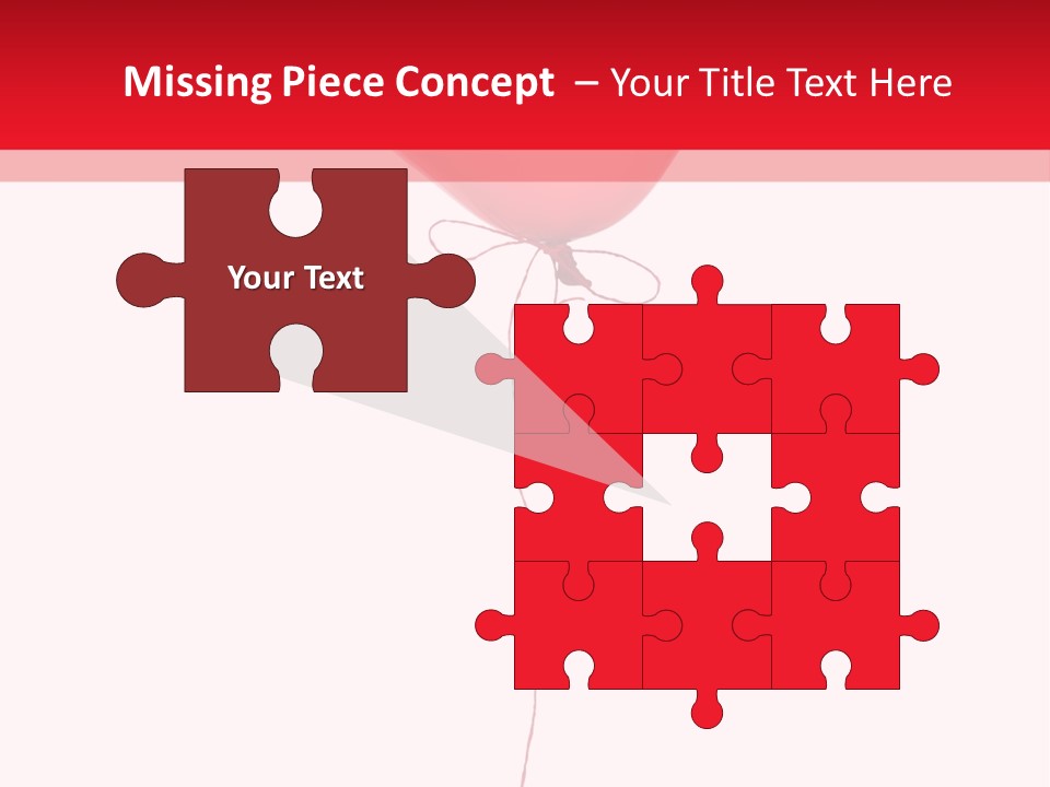 Float Heart Flying PowerPoint Template