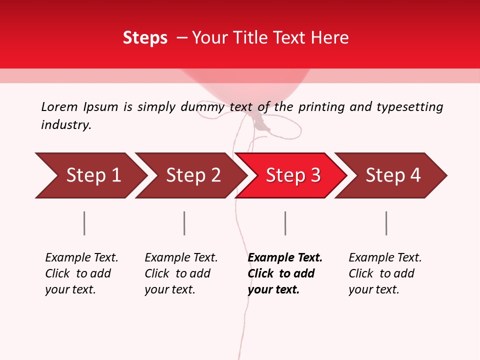 Float Heart Flying PowerPoint Template