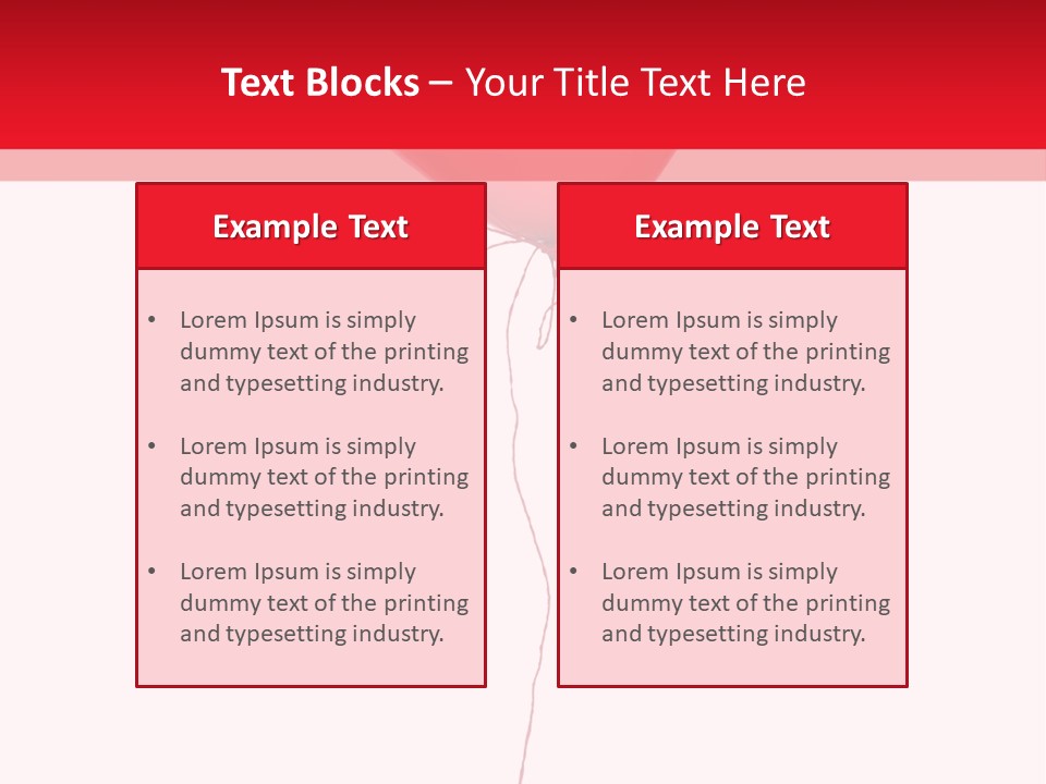 Float Heart Flying PowerPoint Template