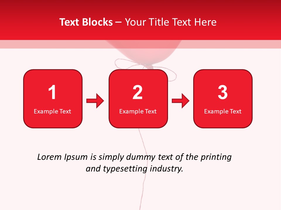 Float Heart Flying PowerPoint Template