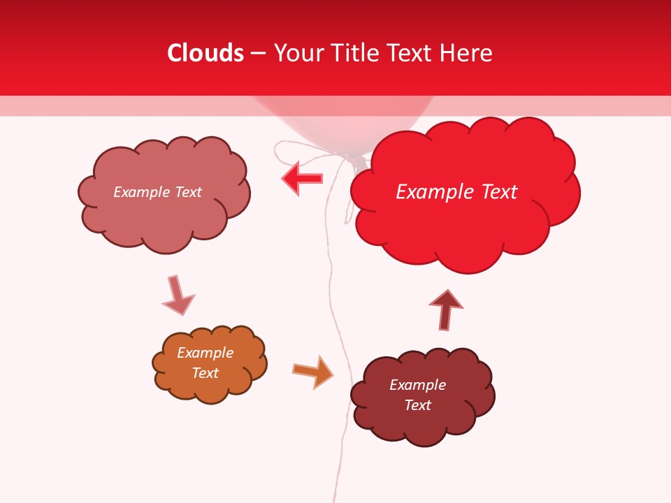 Float Heart Flying PowerPoint Template