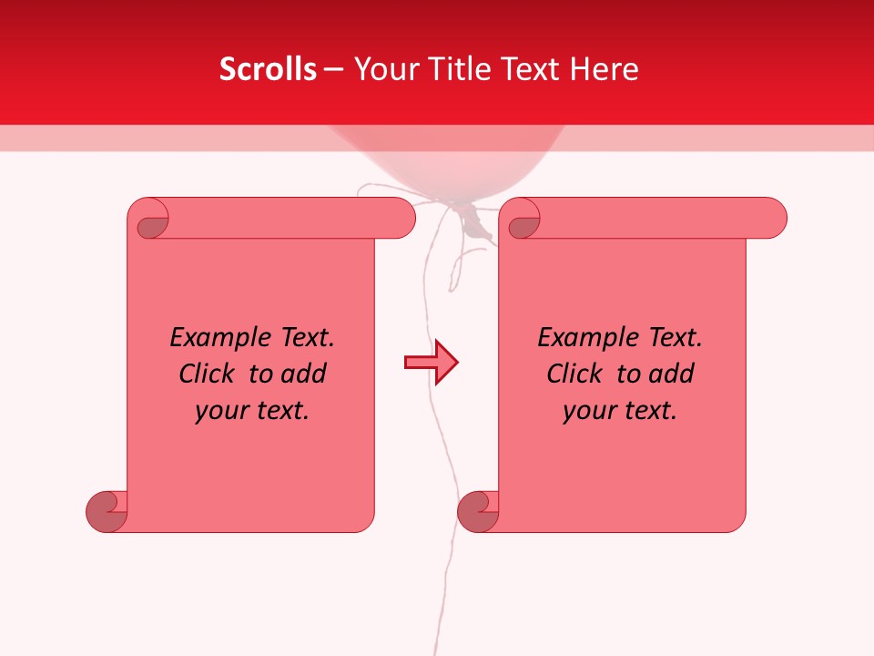 Float Heart Flying PowerPoint Template