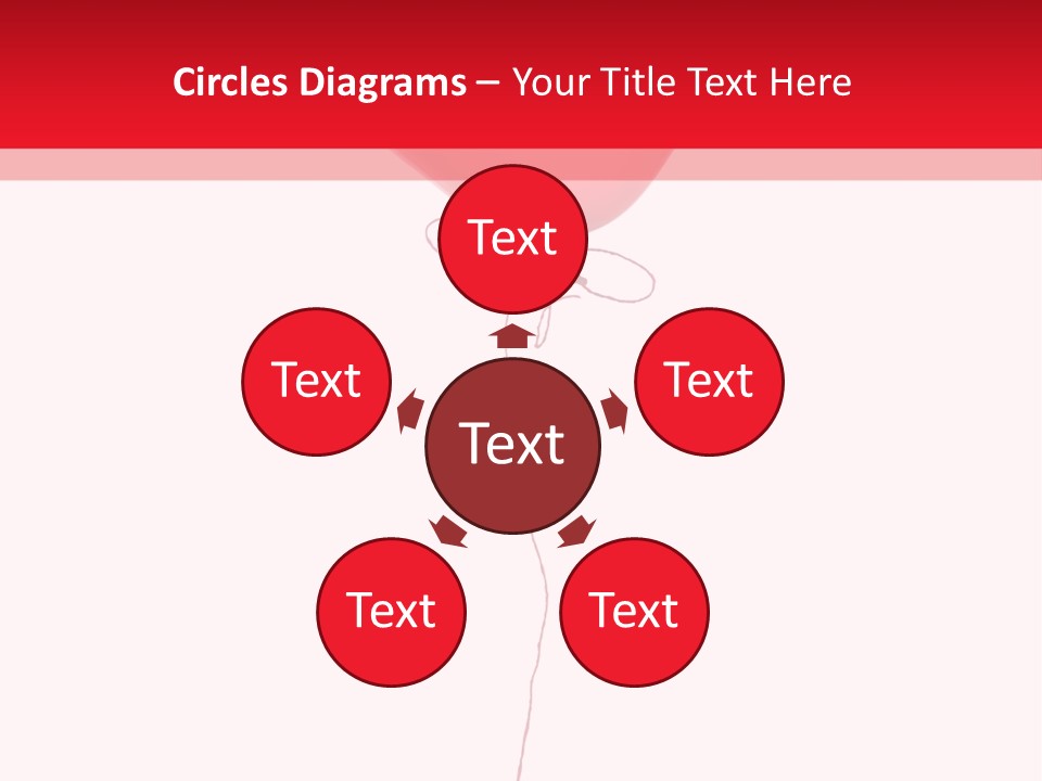 Float Heart Flying PowerPoint Template