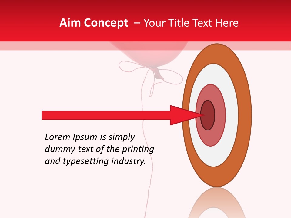 Float Heart Flying PowerPoint Template