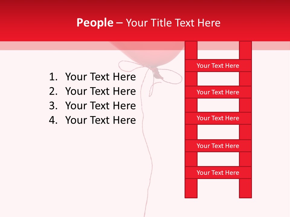 Float Heart Flying PowerPoint Template