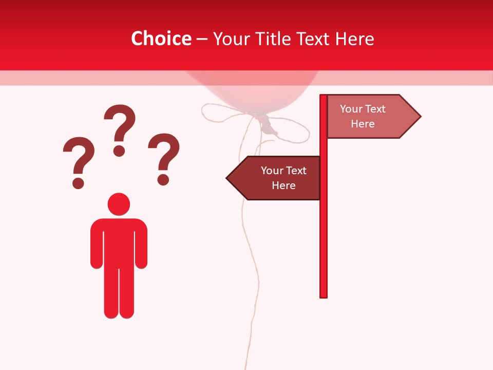 Float Heart Flying PowerPoint Template