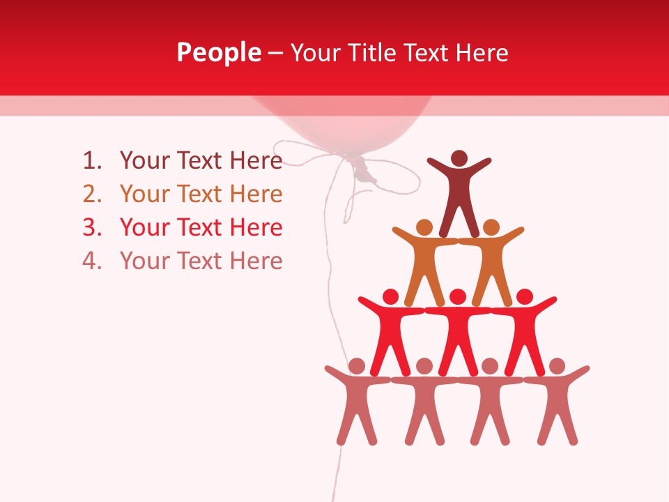 Float Heart Flying PowerPoint Template