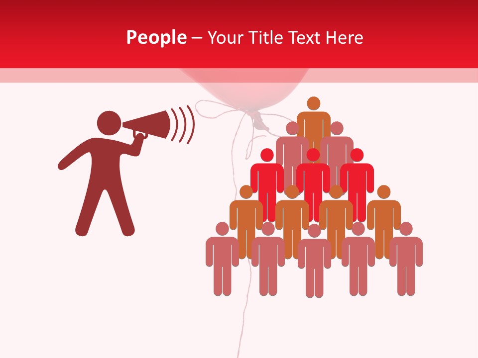 Float Heart Flying PowerPoint Template