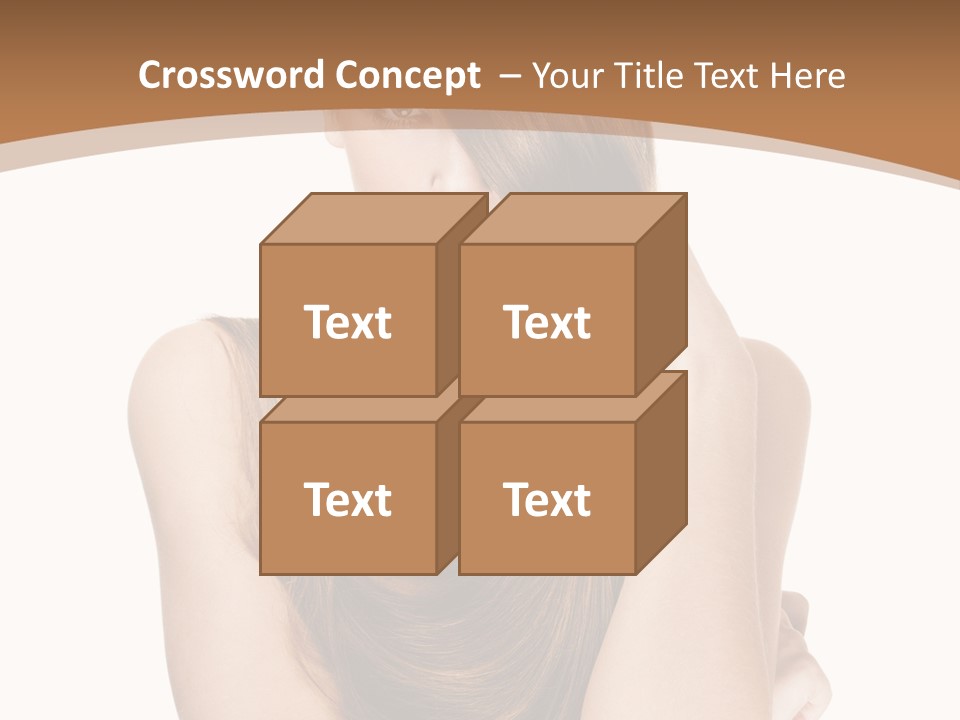 Isolated Candid Beautiful PowerPoint Template