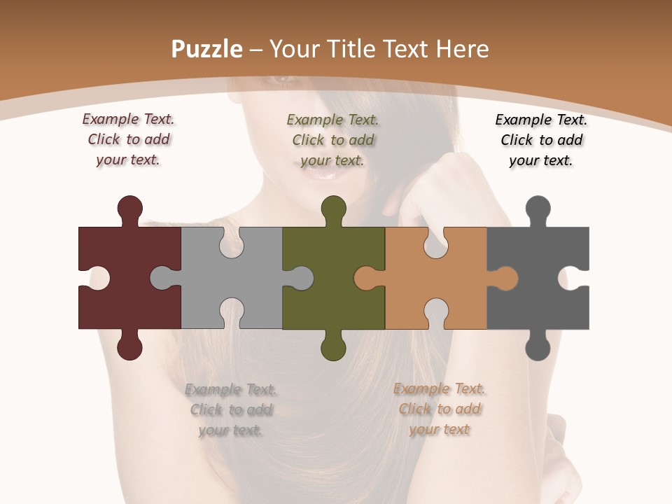 Isolated Candid Beautiful PowerPoint Template