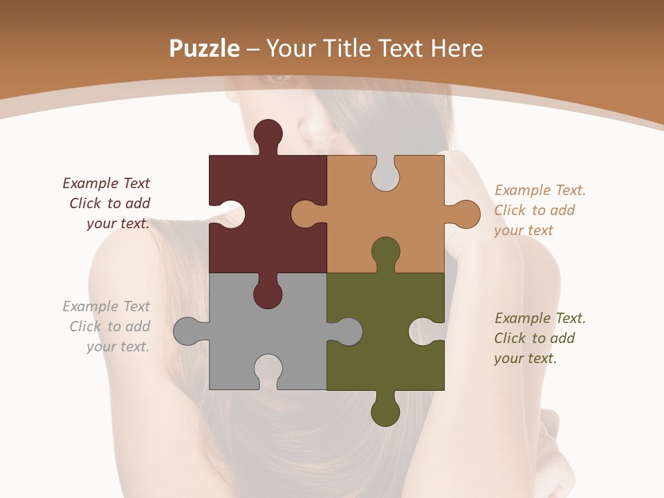 Isolated Candid Beautiful PowerPoint Template