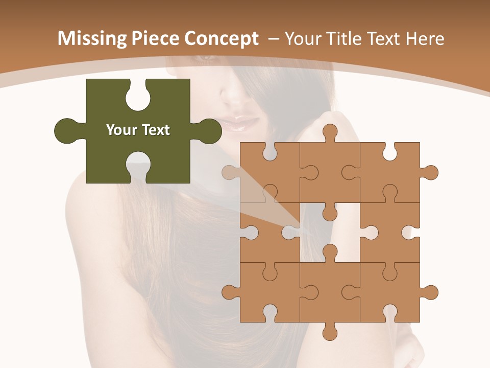 Isolated Candid Beautiful PowerPoint Template