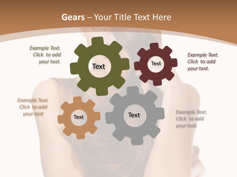 Isolated Candid Beautiful PowerPoint Template