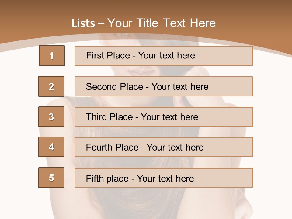 Isolated Candid Beautiful PowerPoint Template