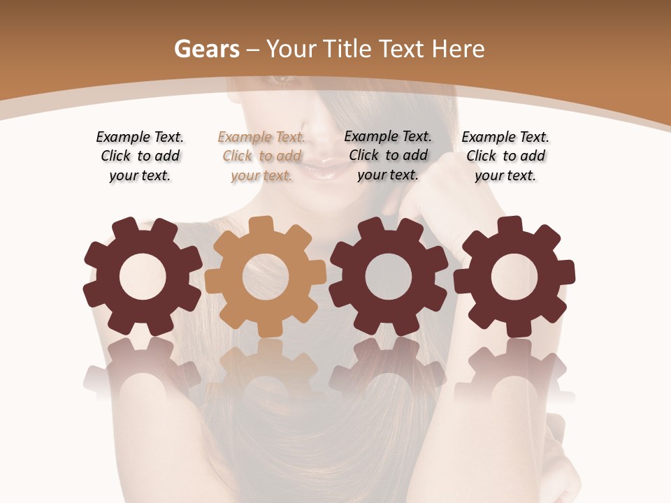 Isolated Candid Beautiful PowerPoint Template