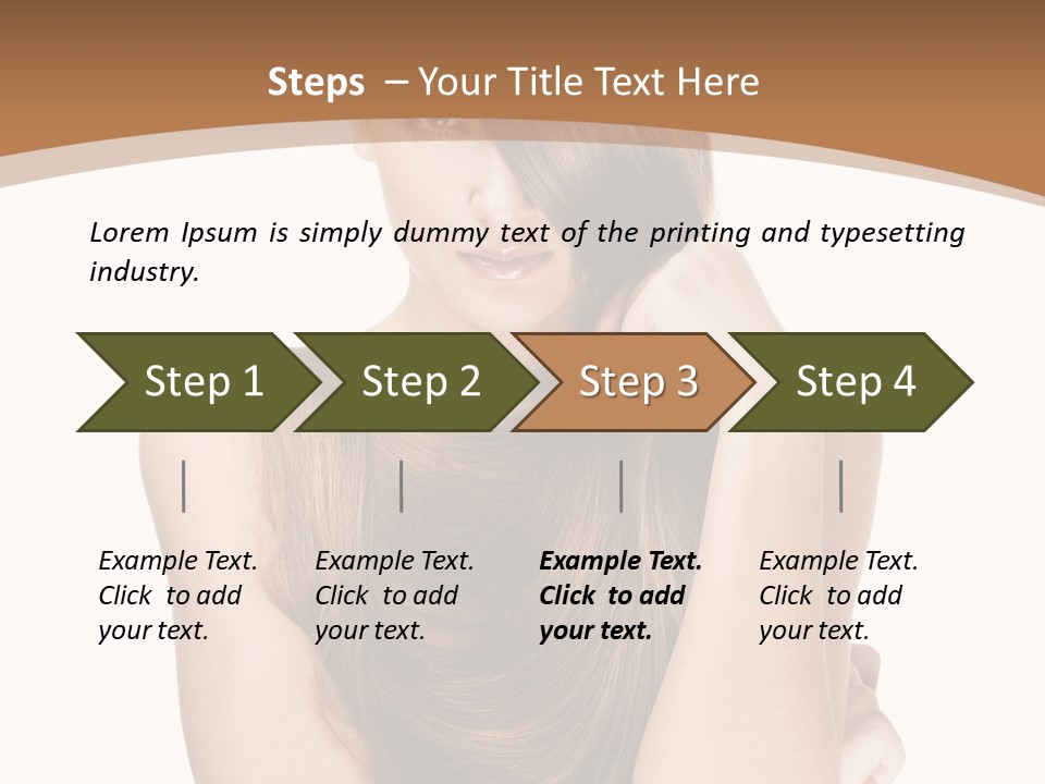 Isolated Candid Beautiful PowerPoint Template