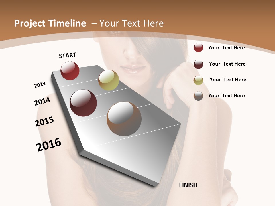 Isolated Candid Beautiful PowerPoint Template
