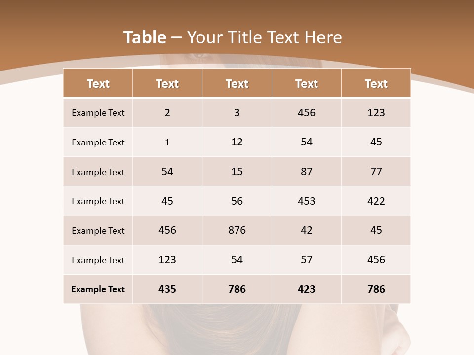 Isolated Candid Beautiful PowerPoint Template